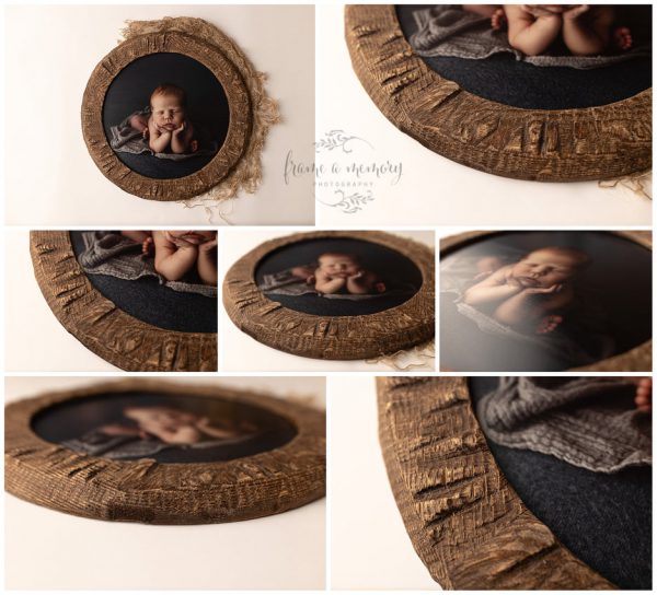 40cm Round Framed Wood (16inch) - Image 2