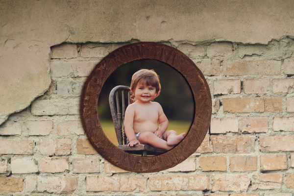 40cm Round Framed Wood (16inch) - Image 4
