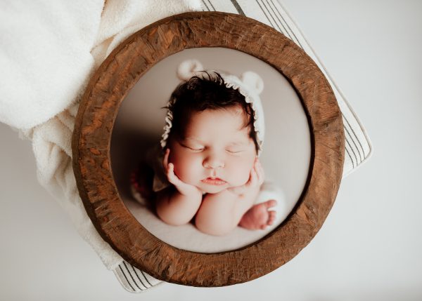 40cm Round Framed Wood (16inch)