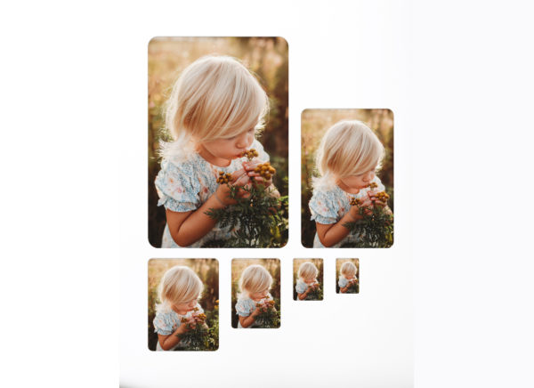 1 Rectangle Photoblock Portrait Orientation