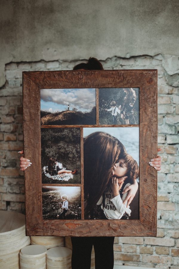 60x80cm (24x32inch) Collage Portrait Wood
