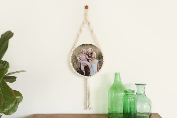 30cm (12inch) Round Macrame Photoblock