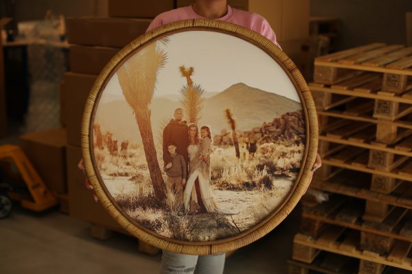 Round Bamboo Frame XL - Image 2