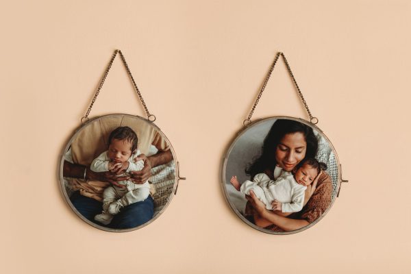 Round Framed Print Double Sided 15cm (6inch)